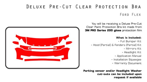Ford Flex 2013-2015 3M PRO Series PreCut Paint Protection Film Clear Bra PPF Kit - Picture 5 of 6