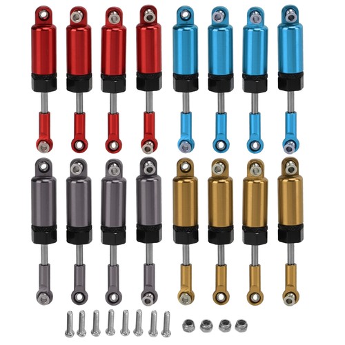 4pcs RC Metal Adjustable Shock Absorber For MN 1/16 Remote Control Car Model BAJ - Picture 10 of 12