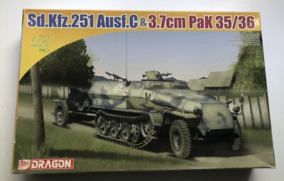 Dragon Model 7352 Sd.Kfz. 251/1 Ausf.C & 3.7cm PaK 35/36 1/72 RARE