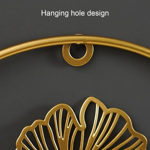 Nordic Ginkgo Leaf Wall Decor Ornament Iron Light Gold Palm Maple Leaf Hangings - Picture 9 of 17