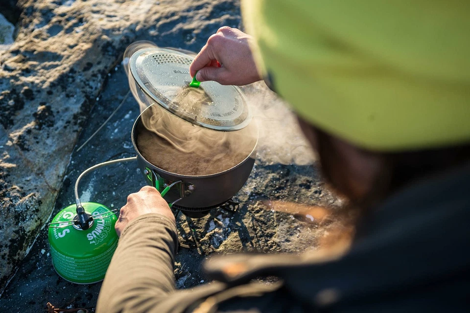 Olla antiadherente Optimus Terra Xpress HE camping cámper exterior 1,75 l Foto 3 de 4