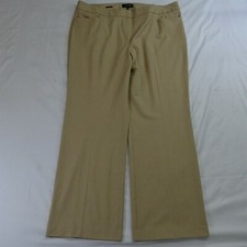 NEW Talbots 20 Khaki Signature Straight Trouser Dress Pants