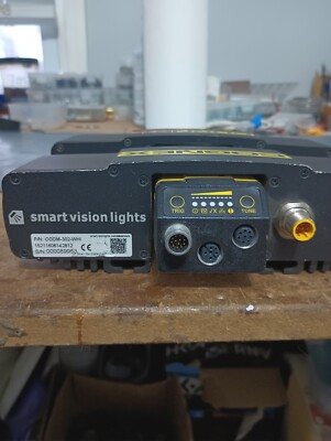 Used COGNEX DM303X Barcode Reader, SMART VISION LIGHTS ODDM-302-WHI