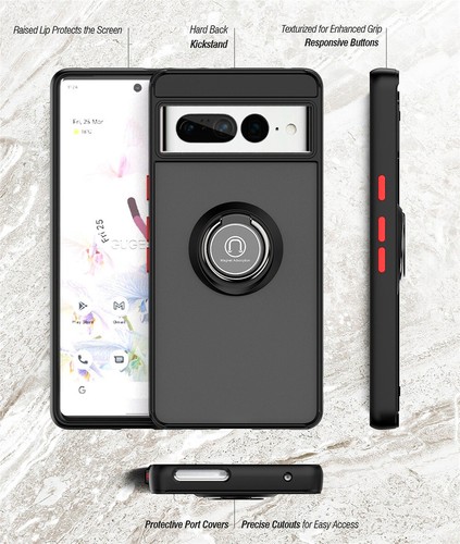 For Google Pixel 9 Pro/8 Pro/7/6Pro Case Ring Armor Shockproof Stand Phone Cover - Picture 11 of 19