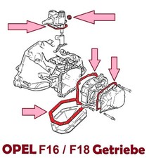 Opel F16 F18 Dichtungssatz Getriebe F16 / F18 OPEL Astra F 