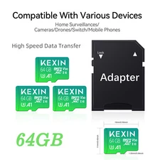64GB Micro SD Card High Speed Memory Card SDXC Class 10 Card For Cameras LOT