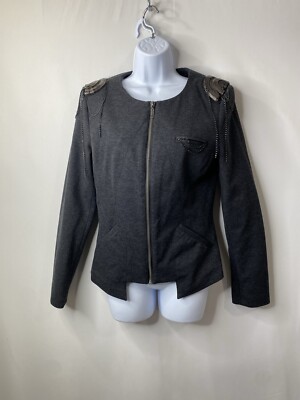 Cache Womens Blazer Jacket Size 6 Rockstar Chic Steampunk Whimsygoth Punk Rock