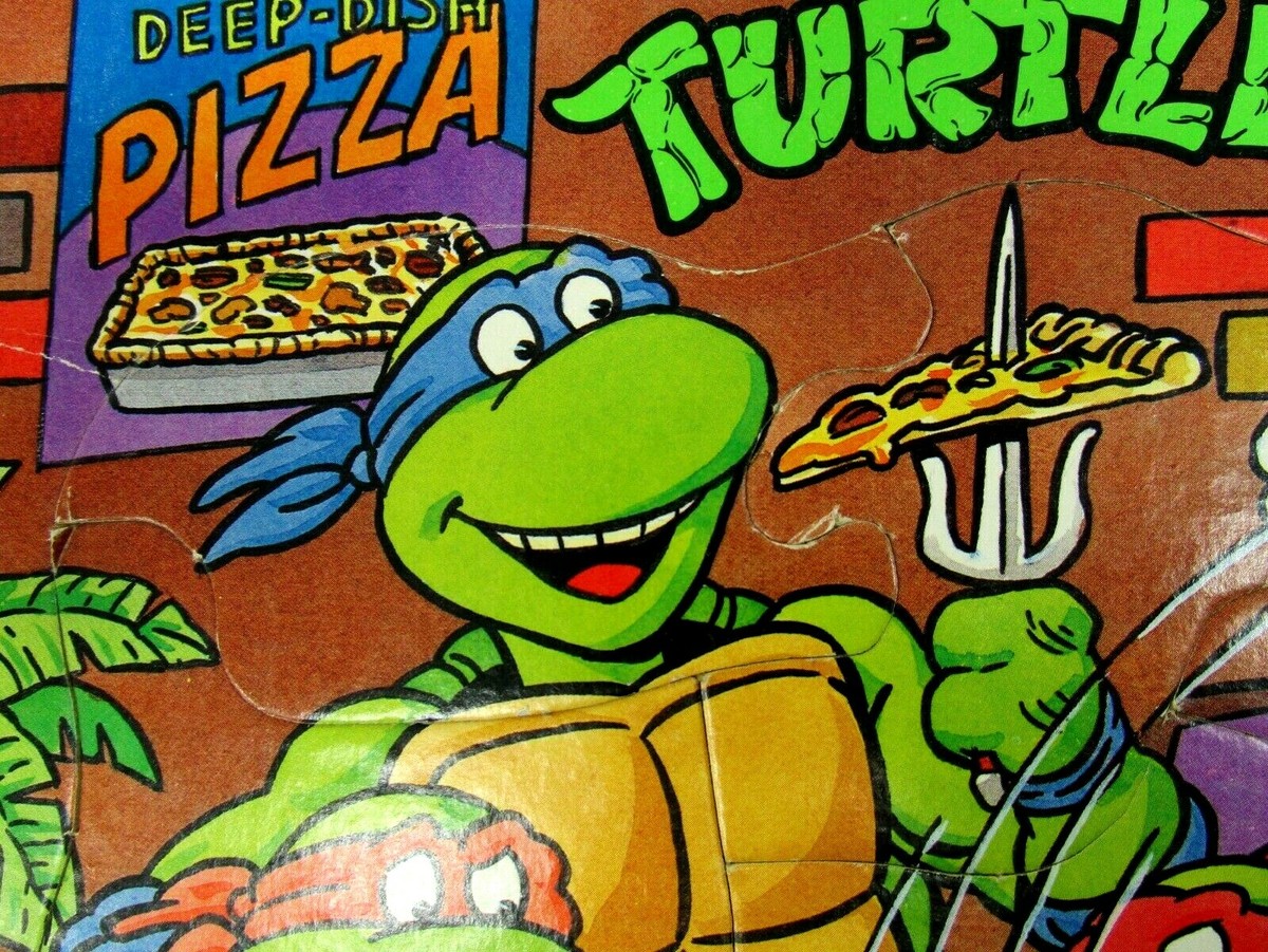 1990 Rose Art TMNT Teenage Mutant Ninja Turtles Frame Tray Puzzle