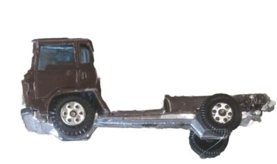 Vintage Yatming Brown Die Cast Tractor Puller