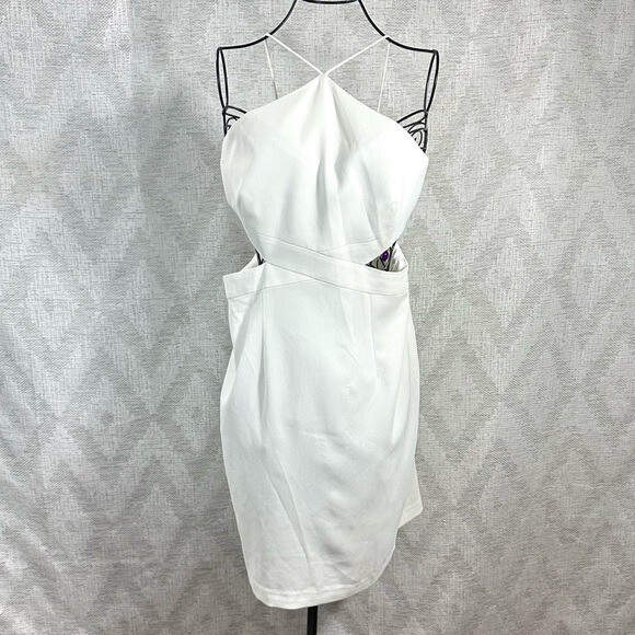 puff sleeve eyelet mini dress midnight doll Size XS White Eyelet Pre-Owned Ladies Dress – Margaret's Fine  Consignment