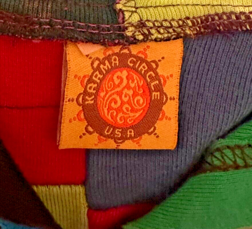 Karma Circle Slash, Patchwork, Embroidered, Zip U… - image 10