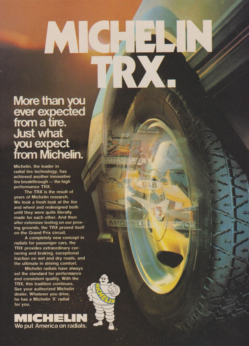 1982 Michelin TRX Tires - Michelin Man - More Than Expected
