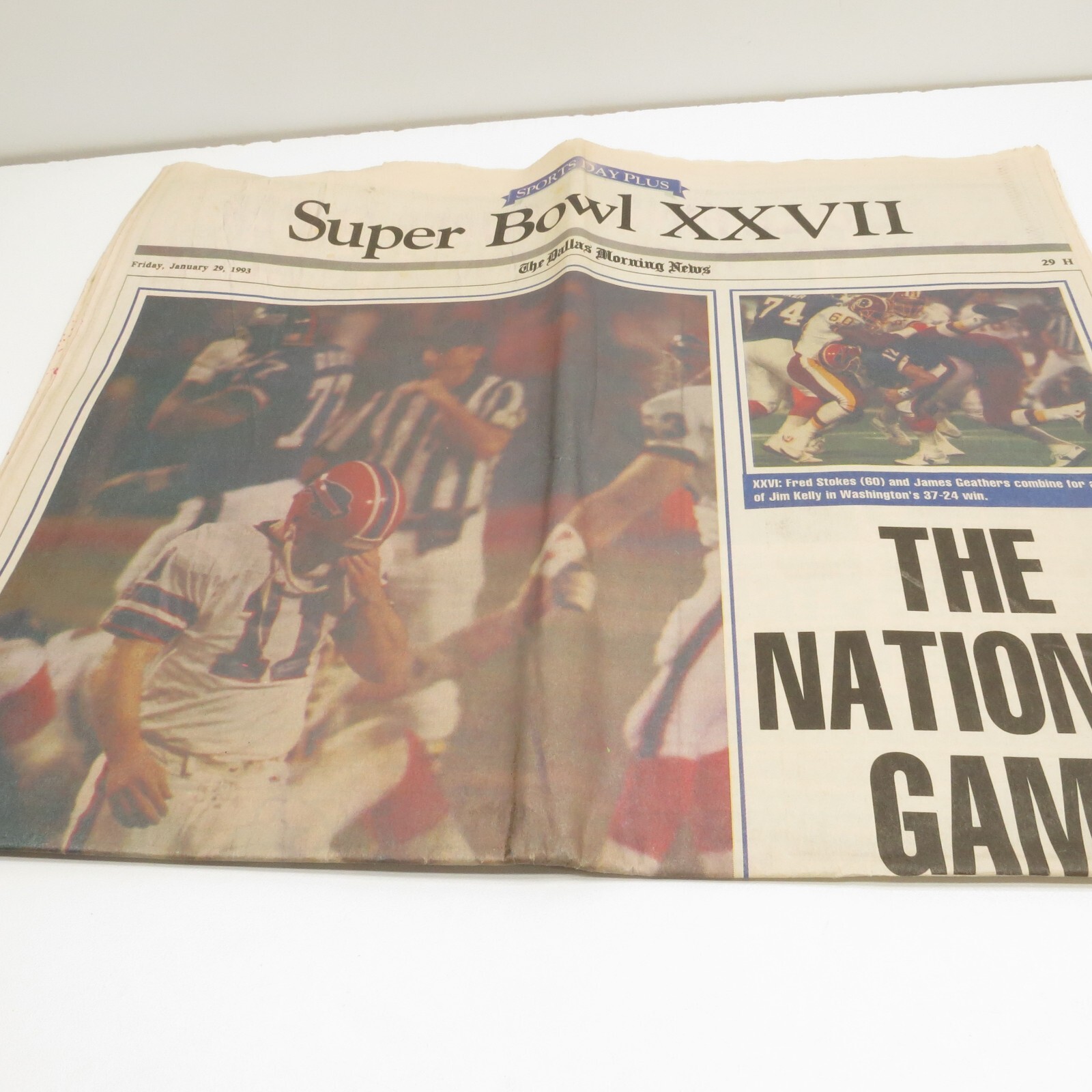 The Dallas Morning News January 29 1993 Dallas Cowboys Super Bowl Buffalo Bills