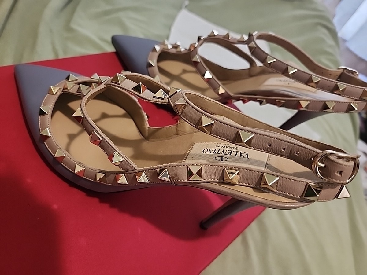 Valentino Rockstud Leather Heels Size 42 New With Box | eBay