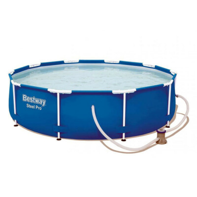 Bestway Swimming Pool ?305x76cm Schwimmbad Frame Pool Set Filterpumpe 56679