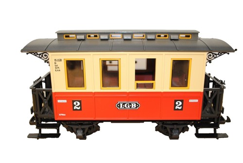 LGB Grand Canyon Line 45910 赤 LGB 45910 Santa Fe Grand Canyon Line Red Box Car | Plastic Wheels