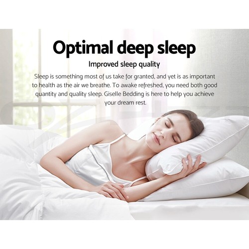 Giselle Microfibre Bamboo Microfiber Quilt 800GSM Duvet Queen All Seaon - Picture 3 of 11