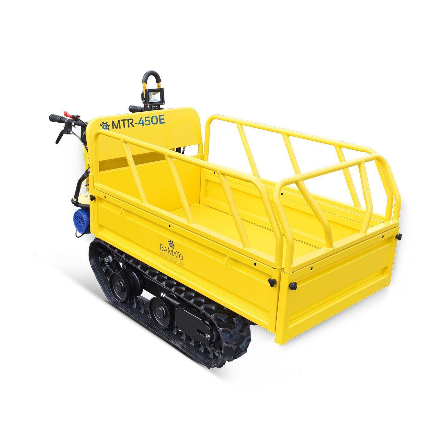 BAMATO Mini Raupendumper MTR-450E Elektroantrieb Akku Schubkarre Elektrodumper