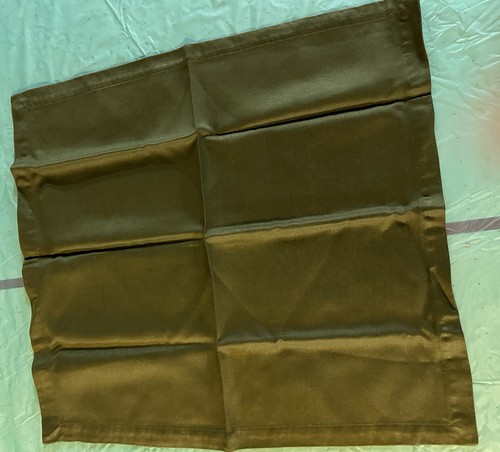 Crate and Barrel Satin Servietten 2er Set in Grün 19” X 20” Quadrat - Bild 3 von 5