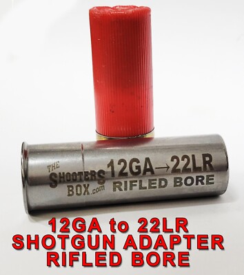 12GA to 22LR/22short RIFLED BORE Shotgun Adapter - Stainless - FREE SHIPPING!