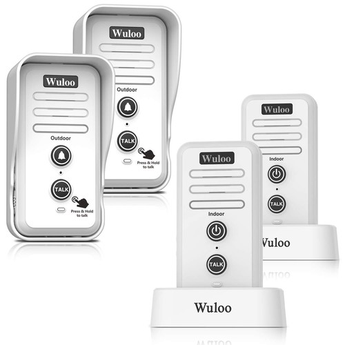 Wuloo 2640ft Wireless Doorbell Rechargeable Intercoms Door Bell Chimes - Picture 57 of 75