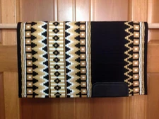 High Quality Horse Western Show Saddle pad Top Wool Pad  Flex Size 34" L x 36" W