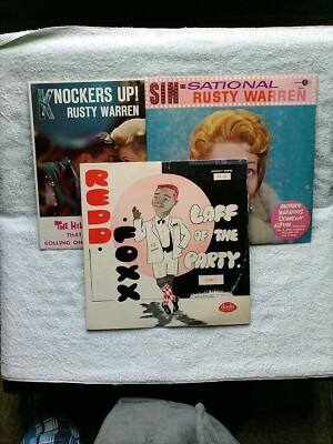 Redd Foxx Rusty Warren 3 Vintage Humor Adult Novelty 12'' 33rpm LPs 