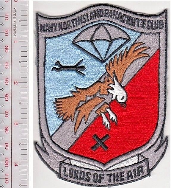 US Navy USN North Island Parachute Club Patch San Diego, CA Lords of the Air sm 