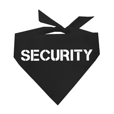 Security Dog Bandana 44 Black One Size GB