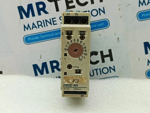 Omron H3de-M1 Timer T: 0.1s – 120h 24-230vac/Dc ~ 50/60hz Made in China