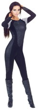 Disfraz de Luchador de Distrito Mujer Adulta Katniss Juegos del Hambre Body Negro