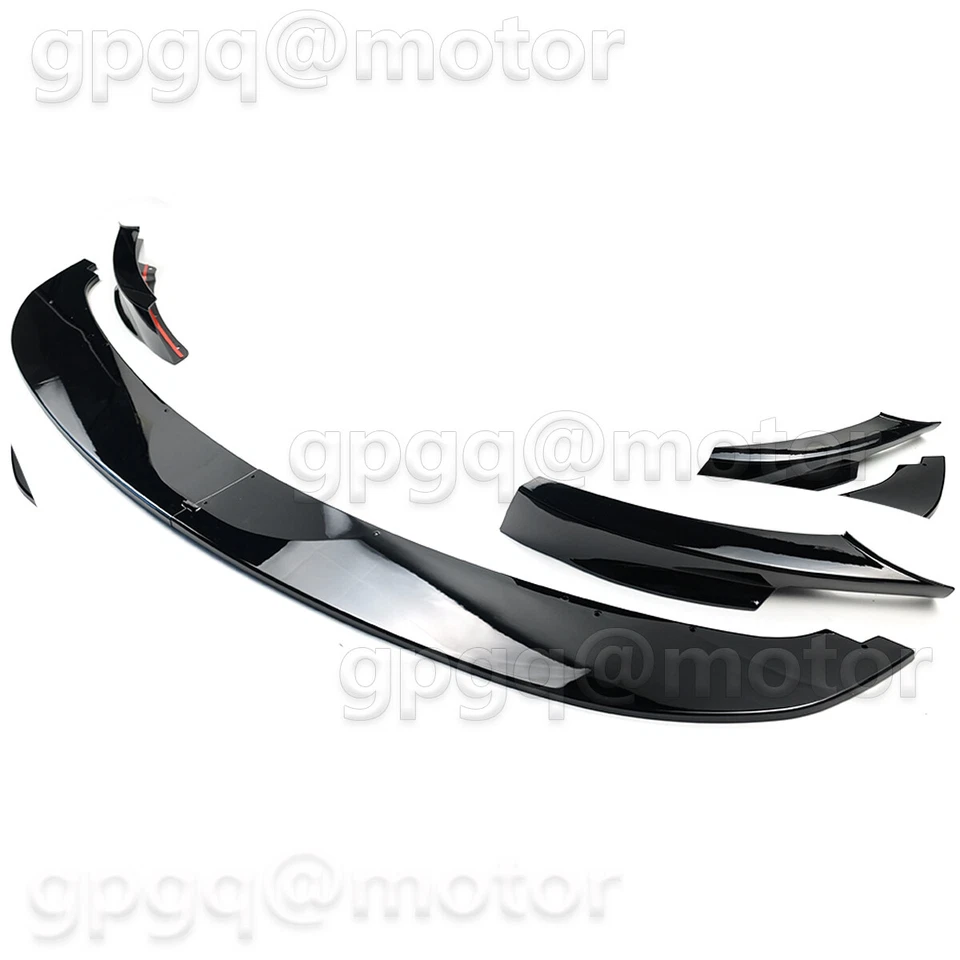 For BMW 3-Series E90 E91 LCI M Sport 2009-12 MP Style Front Bumper Lip Splitter - Image 2 of 4