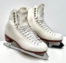 Riedell Ice Skates Womens Size 7.5 with 10" Protege Ultima Blades Made in USA
