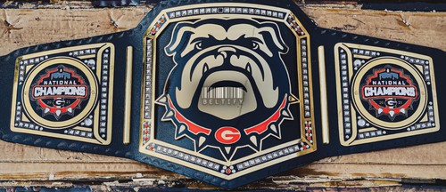 CINTURA TITOLO REPLICA CAMPIONATO NAZIONALE GEORGIA BULLDOG 2022 TAGLIA ADULTO - Foto 5 di 7