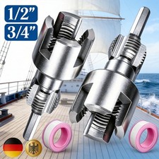 2x PVC Rohrgewindeschneider Set, 1/2 Zoll 3/4 Zoll Innen Au&szlig;engewindeschneider