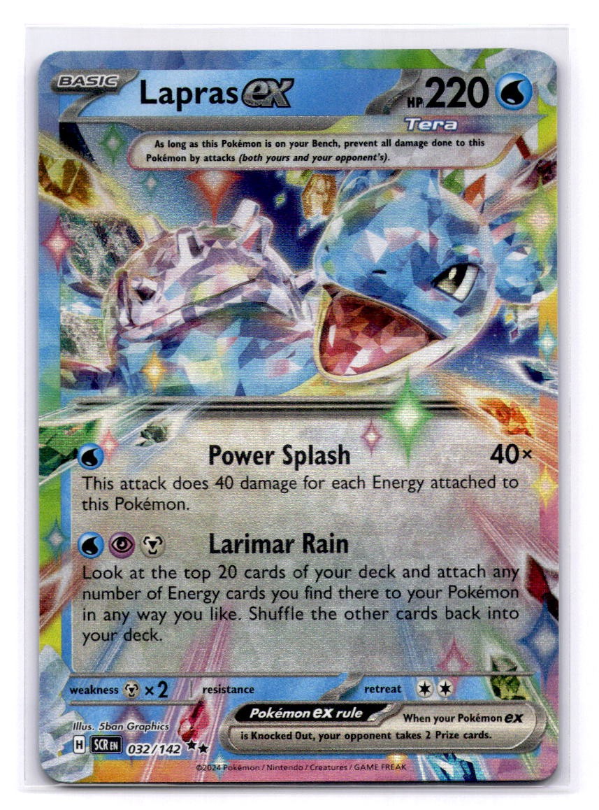 Lapras ex - Double Rare SV07: Stellar Crown 032/142 LP-NM