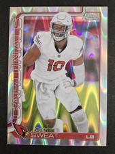 2025 Topps Chrome Football - Josh Sweat RayWave Refractor #10 Cardinals