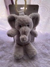 Kellytoy Elephant Baby Lovey Rattle Plush 9  Stuffed Animal Crib Stroller Clip