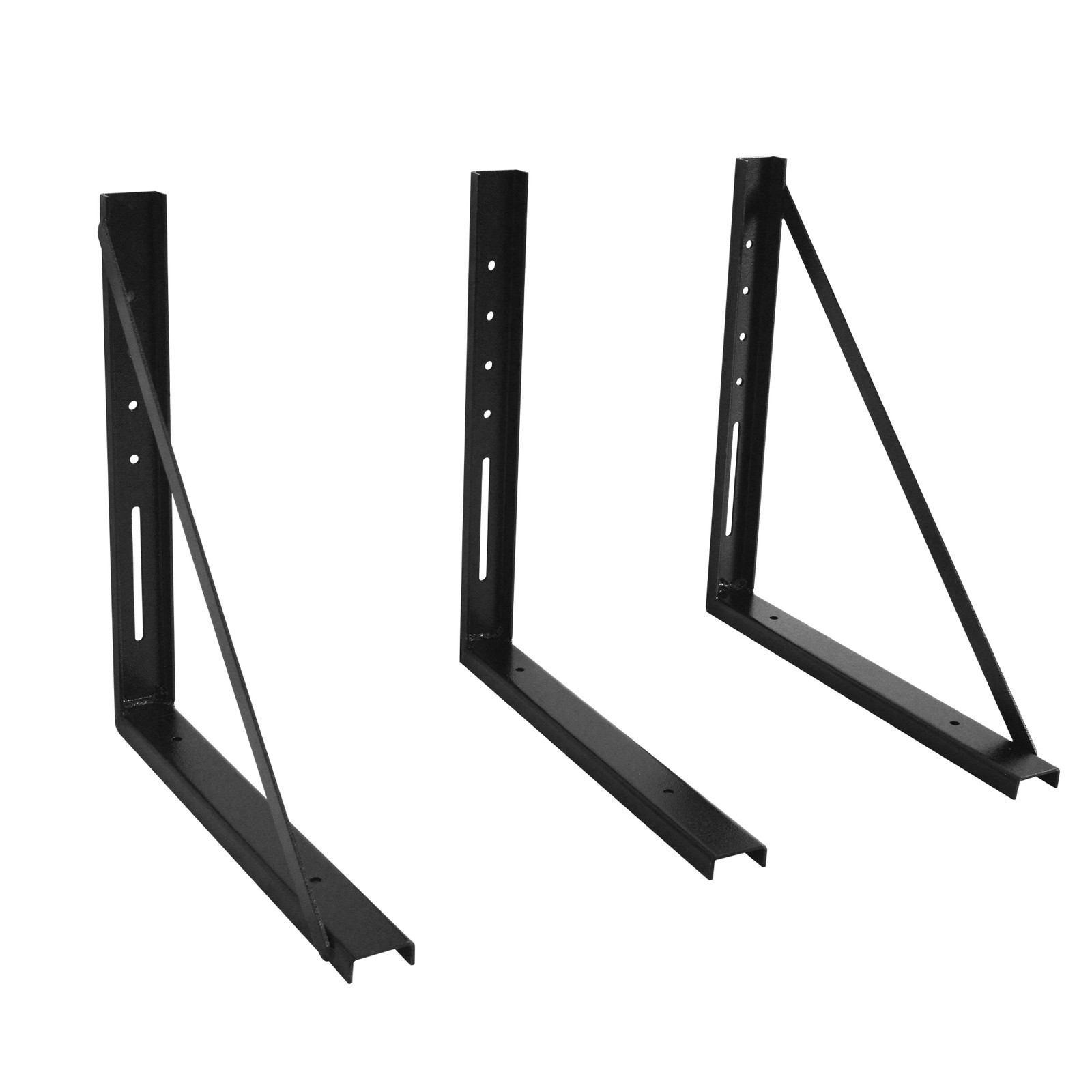 18"x18" 3Pcs Steel Underbody Mount Brackets Truck RV Trailer Toolbox Storage