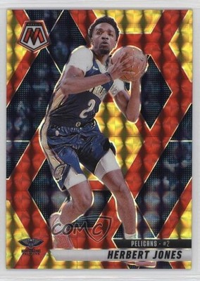 2024 Panini Mosaic Choice Fusion Red & Yellow Prizm 10/75 Herbert Jones #40 1d0h