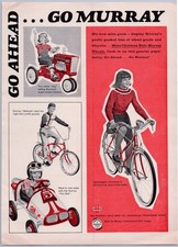 1966 Murray Ohio Vintage Toy Ad Tractor Fire Ball Pedal Cars Wildcats Bicycle