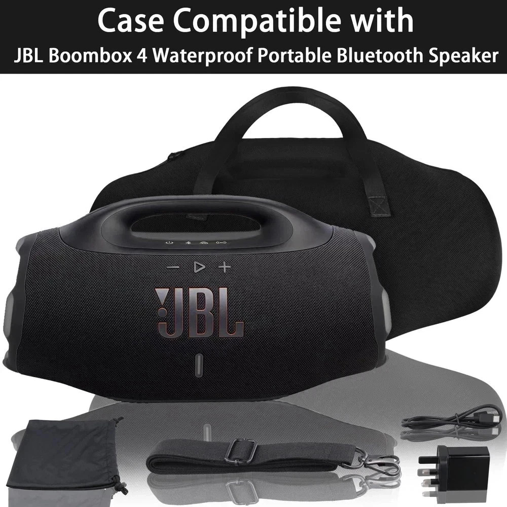 JBL Boombox 4 Waterproof Portable Bluetooth Speaker Black Case