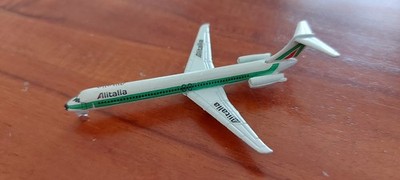 Flugzeugmodell DC 9 Alitalia Schabak 1:600 ohne OVP VINTAGE Top Zustand