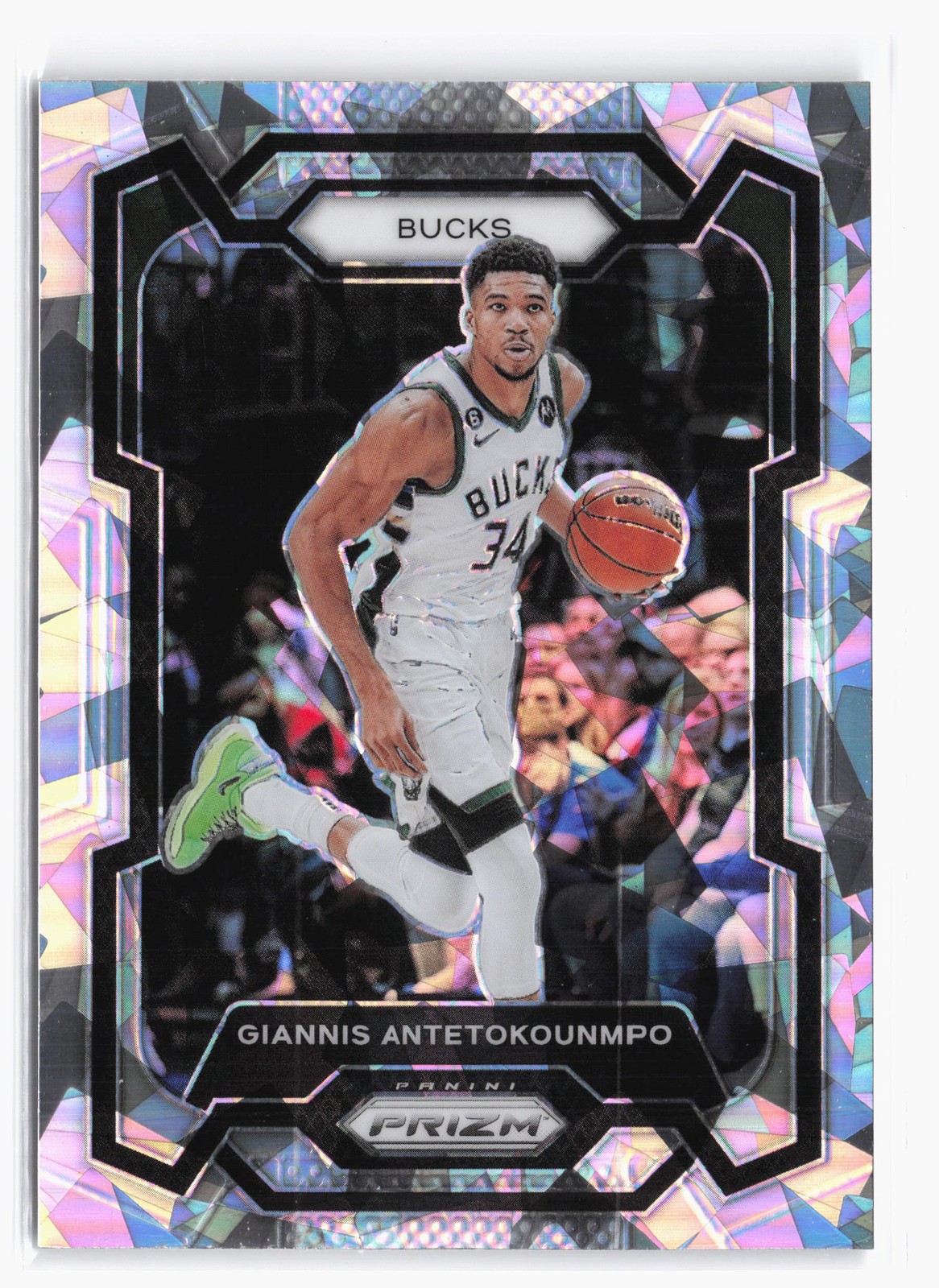 2023-24 Panini Prizm Prizms Ice #103 Giannis Antetokounmpo Milwaukee Bucks SP