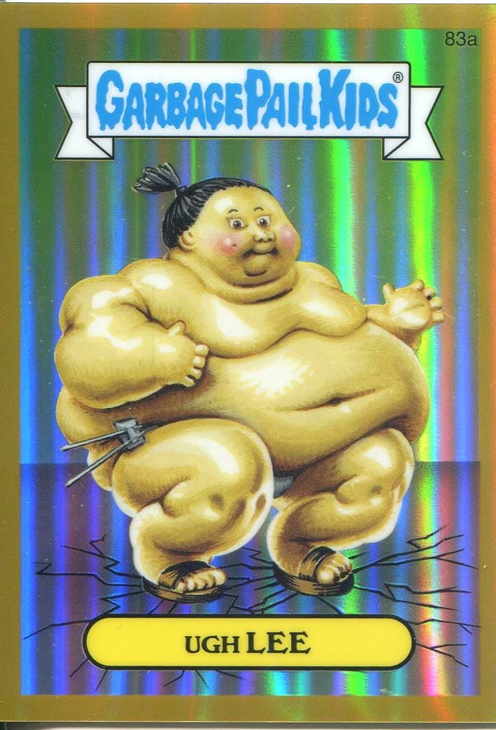 Garbage Pail Kids Chrome Series 2 Gold Refractor Parallel 83a UGH LEE