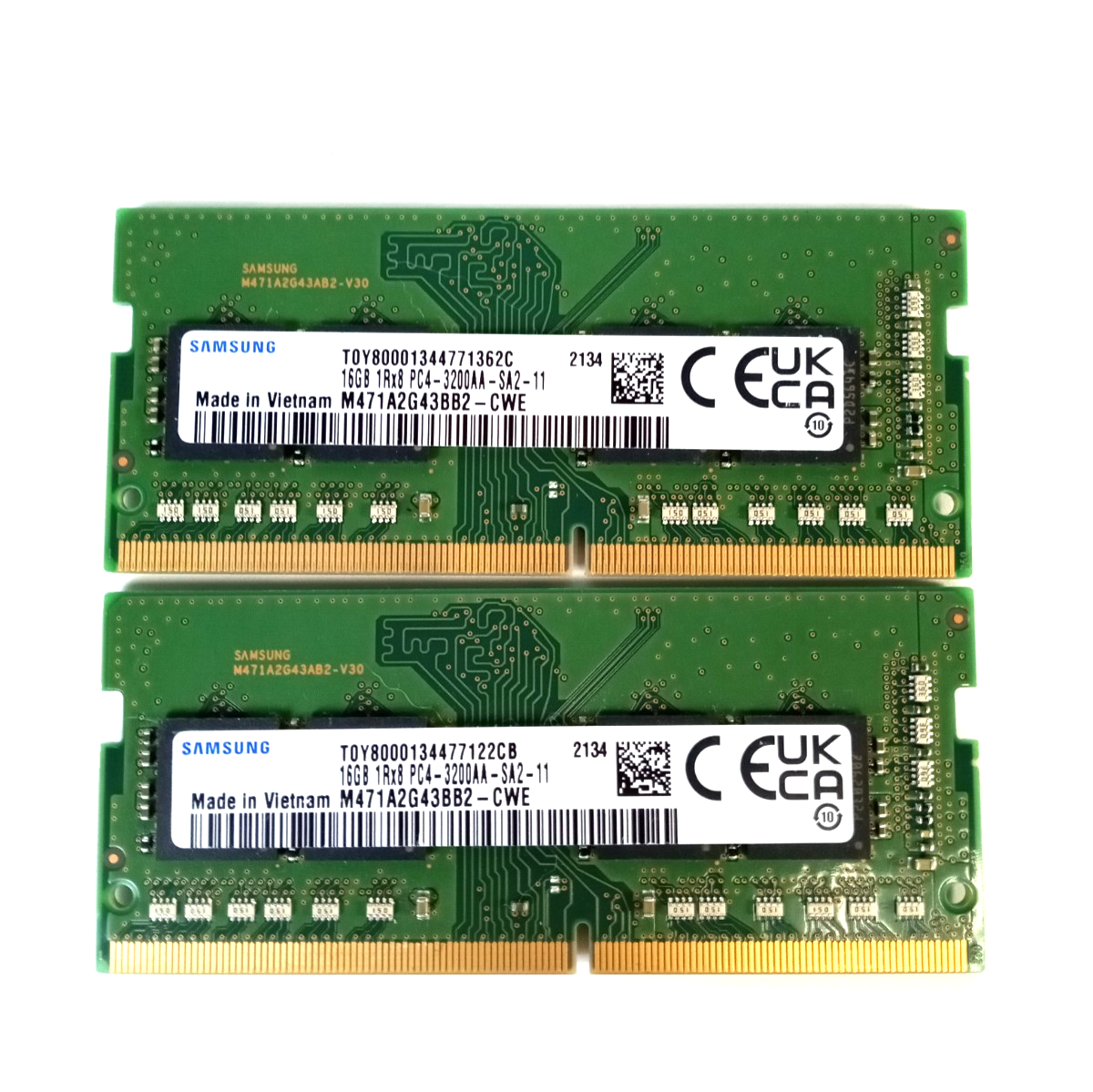 DDR4-3200 SO-DIMM 16GB ×2枚 32GB Samsung 32GB KIT 2 x Samsung 16GB PC4-3200AA DDR4 SODIMM LAPTOP RAM PC4