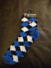 Orlando Magic NBA For Bare Feet Fuzzy Socks Diamond OSFM Adult NWT