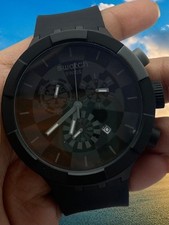 Refurbished Luxury Style Swatch Black Dial Ch...