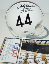 JOHN DAVID CROW AUTOGRAPHED 1 BAR TB MINI HELMET TEXAS A&M HEISMAN 1957 TRISTAR