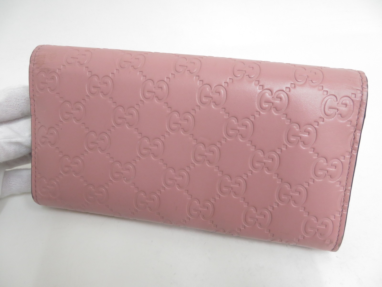 GUCCI GG Interlocking guccissima  Leather Biford Long Wallet I#50236 thumbnail 6
